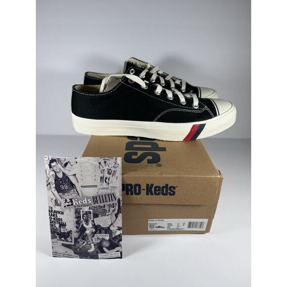 New Pro-Keds Men's Royal Lo Classic Black Canvas PK54468 Size 11 NIB - Picture 1 of 11
